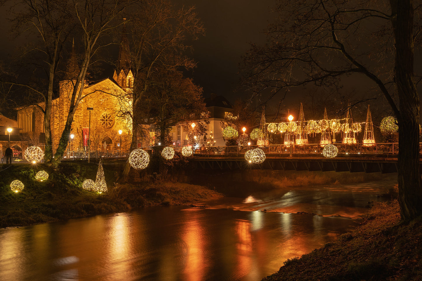 Uferlichter an der Ahr in Bad Neuenahr