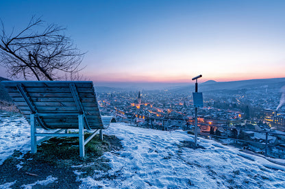 Frostiger Blick über Ahrweiler