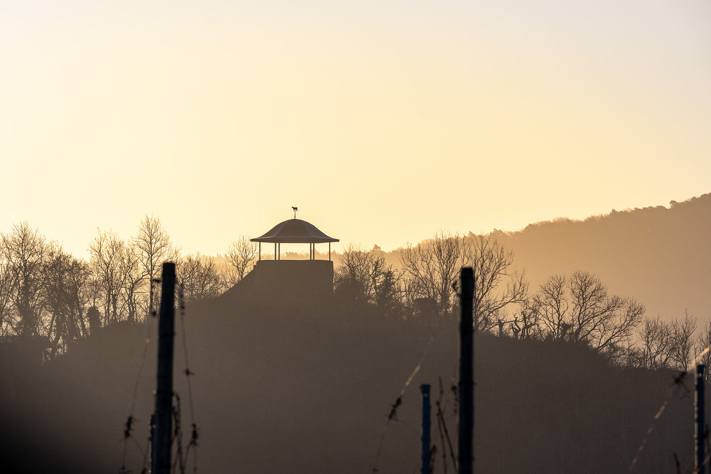Schutzhütte Bunte Kuh im Morgenlicht