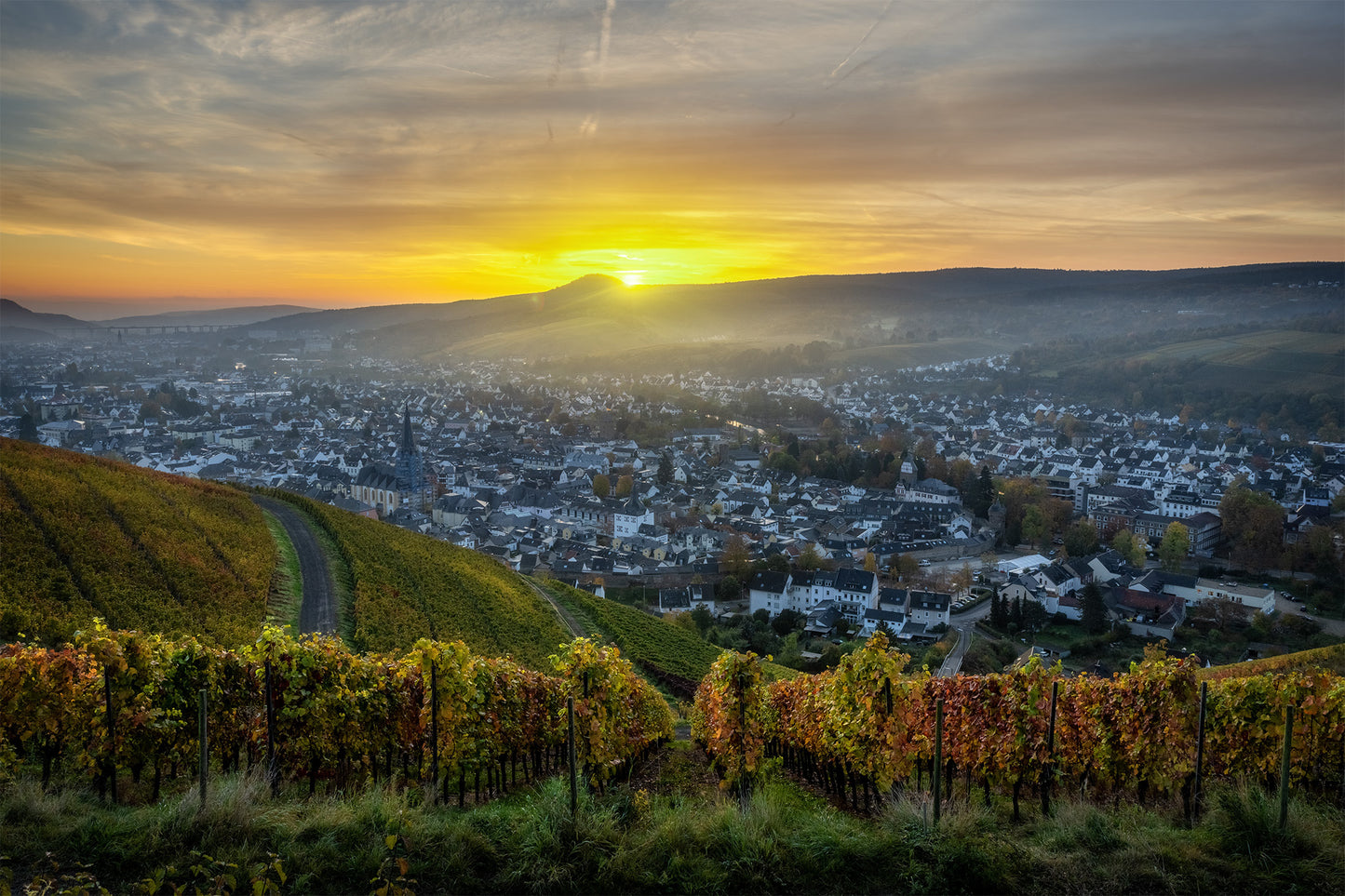 Herbstlicher Sonnenaufgang