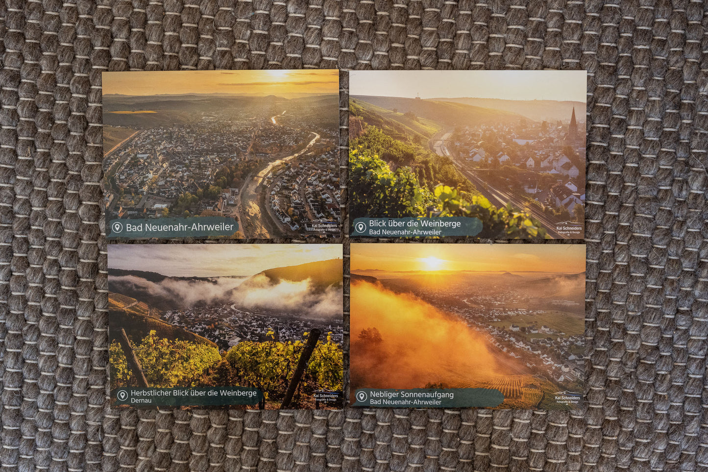 Postkarten aus dem Ahrtal (7er Set), kostenloser Versand