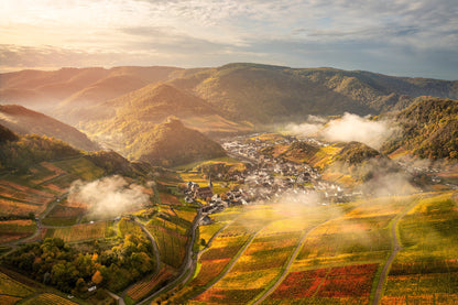 Herbstlicher Blick auf Mayschoß