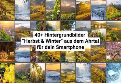 Smartphone Wallpaper "Herbst & Winter im Ahrtal" - Sofort-Download!