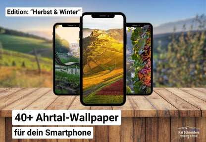 Smartphone Wallpaper "Herbst & Winter im Ahrtal" - Sofort-Download!