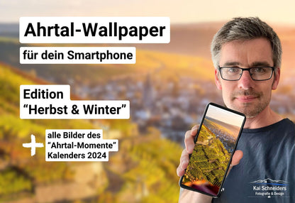 Smartphone Wallpaper "Herbst & Winter im Ahrtal" - Sofort-Download!