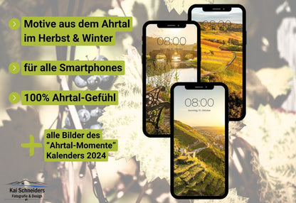 Smartphone Wallpaper "Herbst & Winter im Ahrtal" - Sofort-Download!