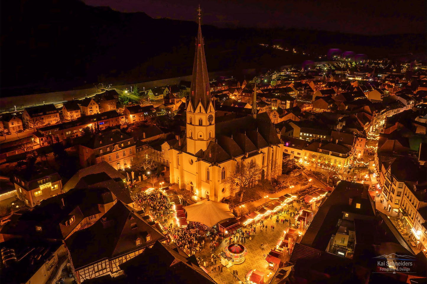 Blick auf Ahrweiler zum Weihnachtsmarkt Teil 3