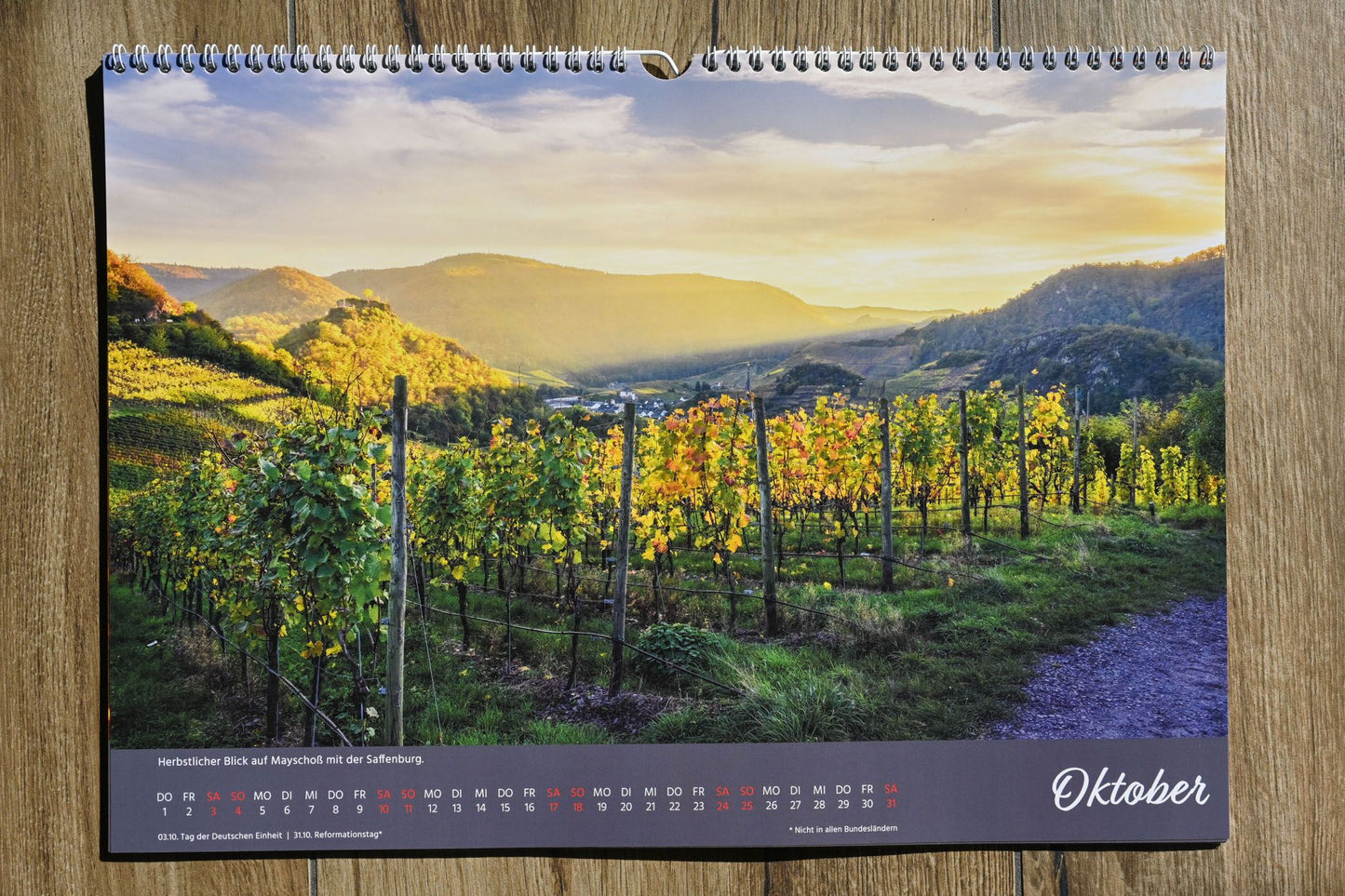 Monatskalender "Ahrtal Momente" 2026 - mittleres A3 Format