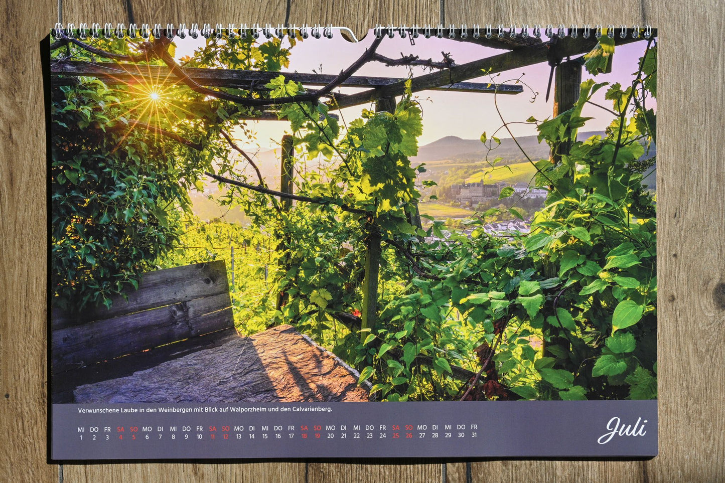 Monatskalender "Ahrtal Momente" 2026 - kleines A4 Format
