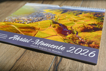 Monatskalender "Ahrtal Momente" 2026 - kleines A4 Format
