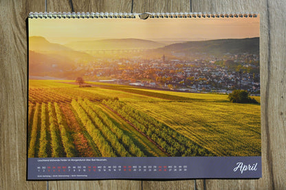 Monatskalender "Ahrtal Momente" 2026 - kleines A4 Format