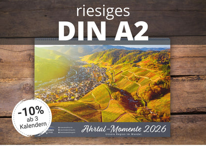 Monatskalender "Ahrtal Momente" 2026 - riesiges A2 Format