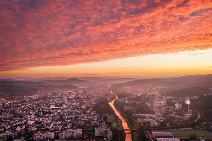 Winterlichter Sonnenaufgang über Bad Neuenahr