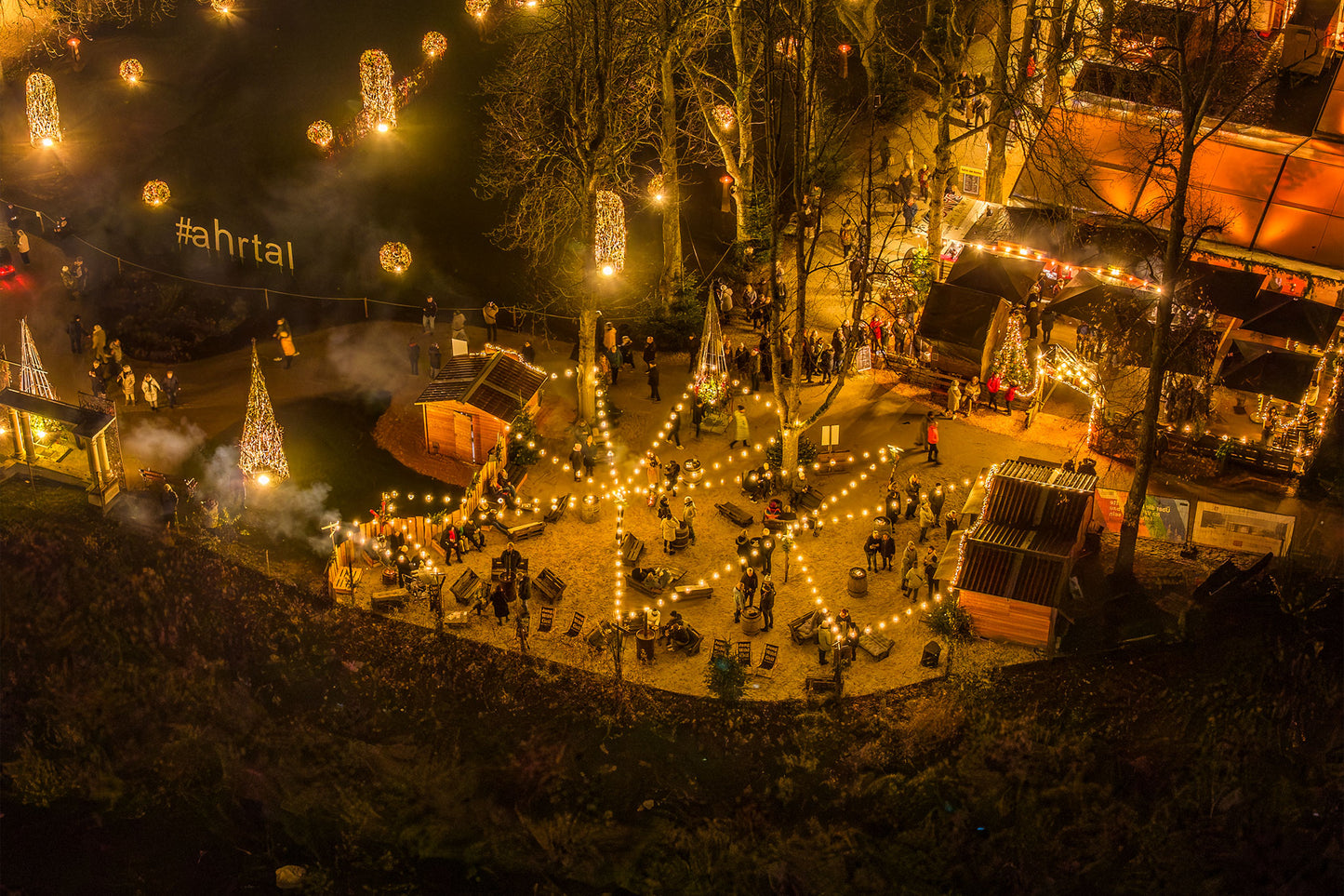 Uferlichter in Bad Neuenahr aus der Luft - Teil 3