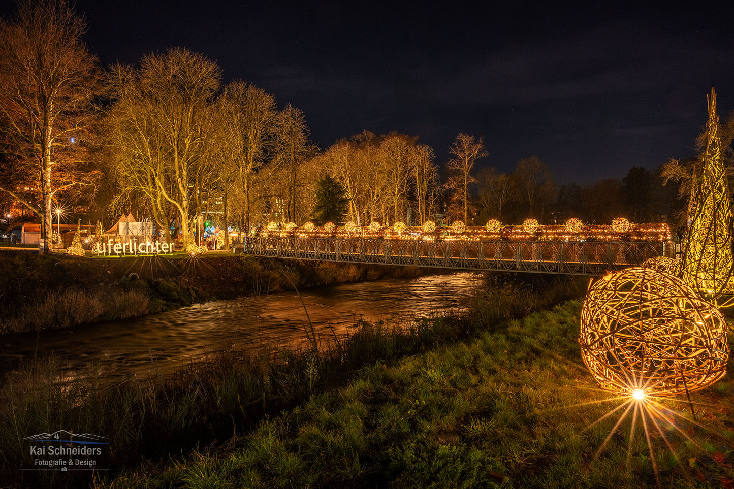 Uferlichter an der Ahr in Bad Neuenahr