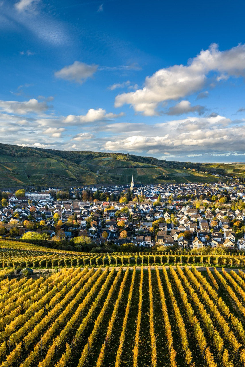 Blick auf St. Laurentius in Ahrweiler (Hochformat)