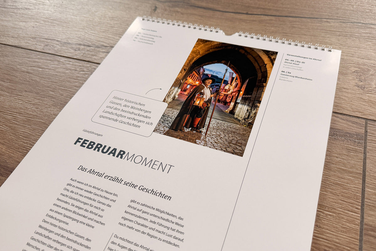 Wandkalender 2027 Lieblingsmomente im Ahrtal Hochformat Produktfoto 4