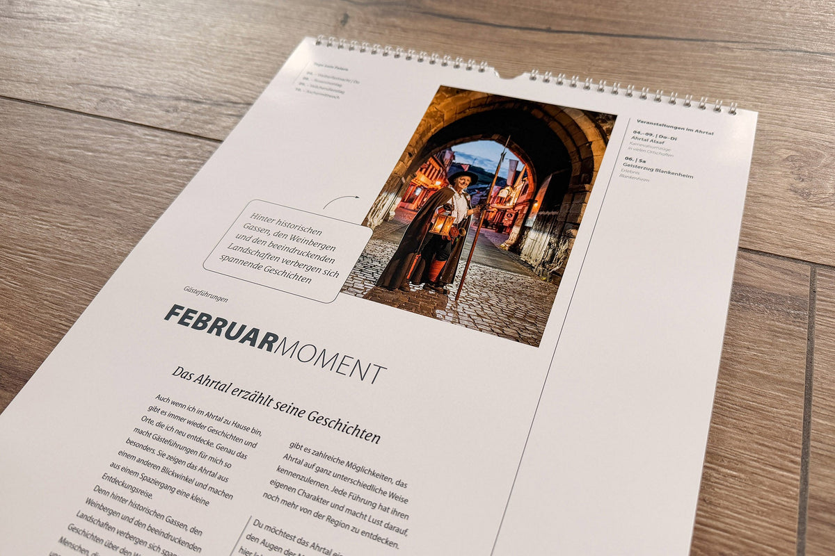 Wandkalender 2027 Lieblingsmomente im Ahrtal Hochformat Produktfoto 4