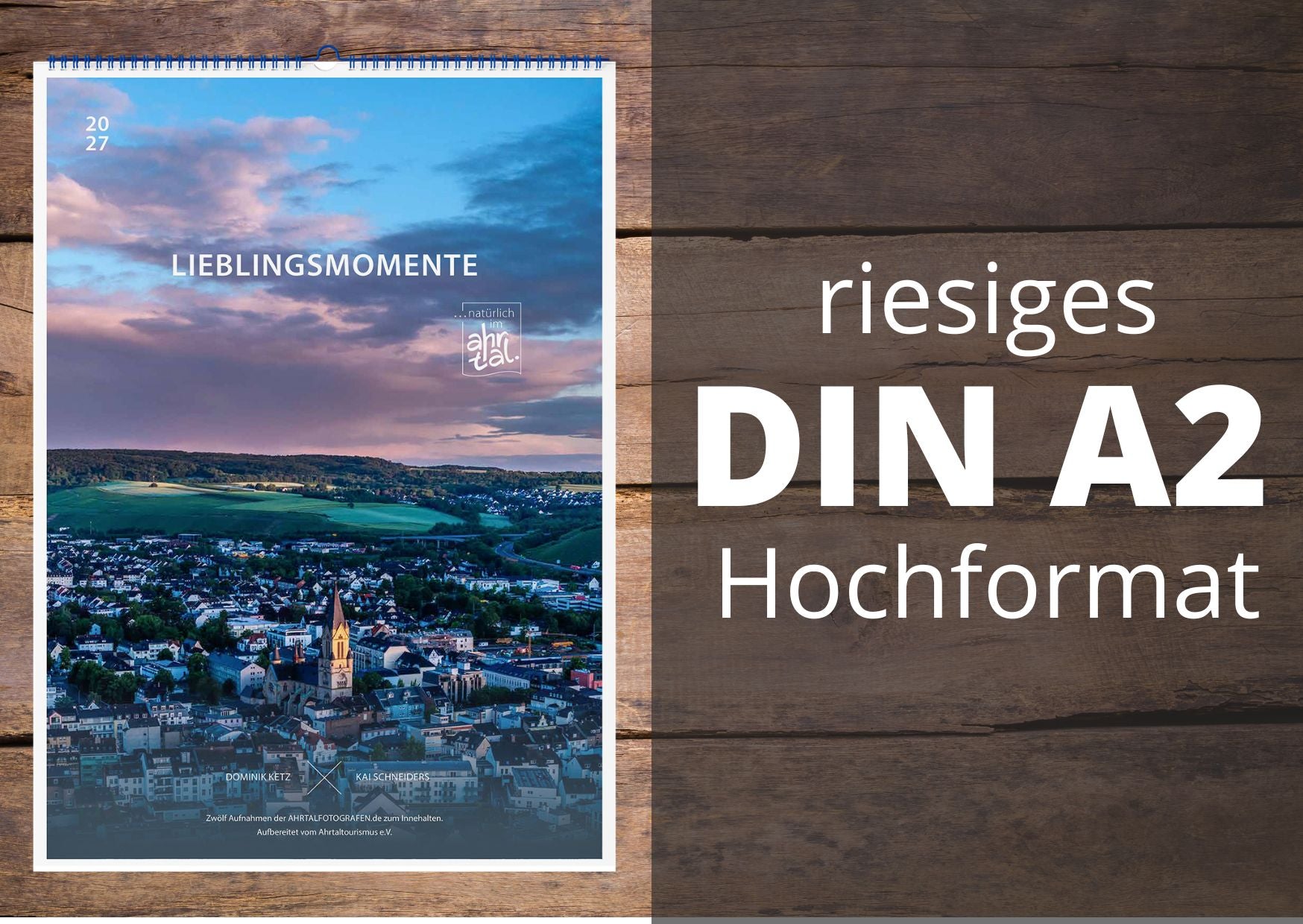 Kalender Lieblingsmomente im Ahrtal 2027 – Hochformat, DIN A2 – Titelbild