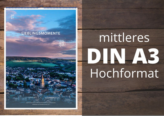Kalender Lieblingsmomente im Ahrtal 2027 – Hochformat, DIN A3 – Titelbild