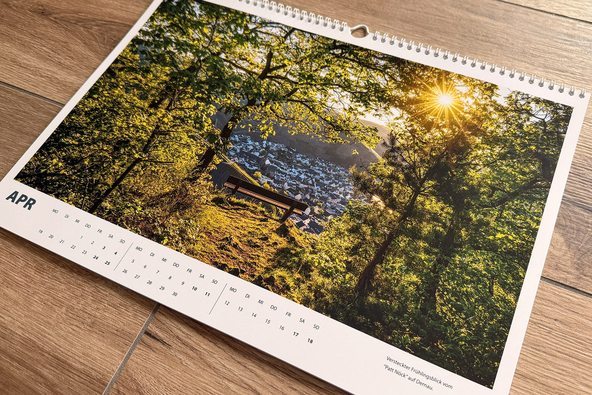 Wandkalender 2027 Lieblingsmomente im Ahrtal Querformat Produktfoto 5