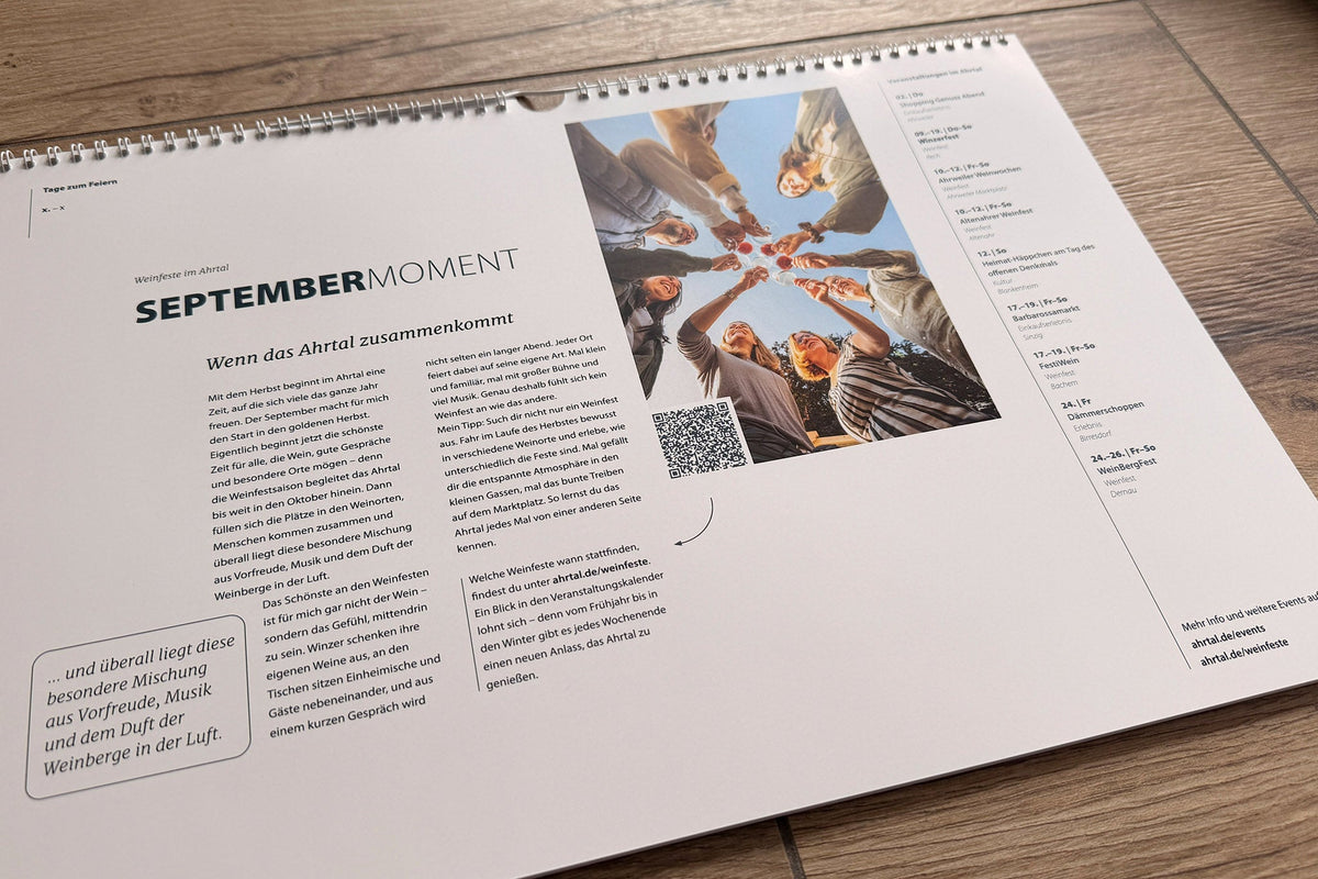 Wandkalender 2027 Lieblingsmomente im Ahrtal Querformat Produktfoto 11