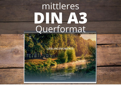 Kalender "Lieblingsmomente im Ahrtal" 2027 - Querformat, mittleres A3 Format