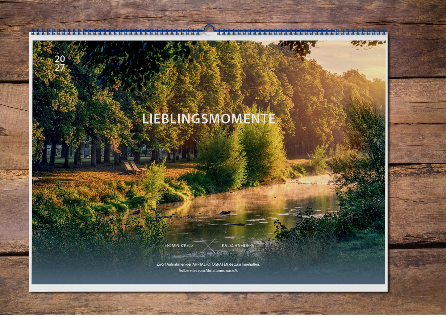 Kalender Lieblingsmomente im Ahrtal 2027 – Querformat – Titelbild ohne Text